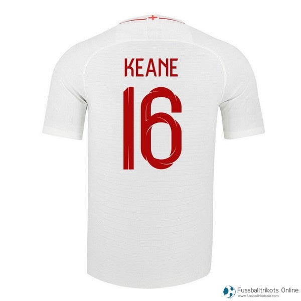 England Trikot Heim Keane 2018 Weiß Fussballtrikots Günstig